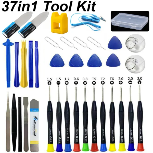 28/37/44 in1 Screw Screwdriver Spudger Pry Opening Repair Tool Kit For Mobile Phone iPhone Android Replacement DIY Hand Tools 1