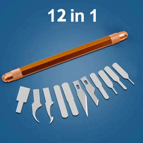 12 IN 1 IC Chip Repair Thin Blade Tools Set CPU Edge Removal  Scraper Remove for Computer Mobile Phone Motherboard 6