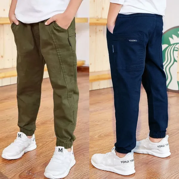 Spring Autumn Cotton Boys Pants Children Trousers Casual Kids Sports Pants 3 4 5 6 7 8 9 10 11 12 13 Years Teenager Boys Clothes 1