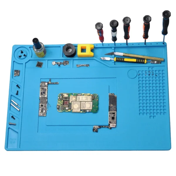 Repair Pad Insulation Heat-Resistant Soldering Station Silicon Mat Work Insulator Pad Desk Maintenance Platform phone watch tool 1