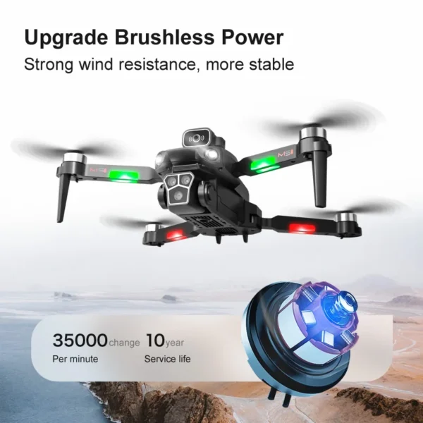 New M1s Mini Drone 4K Professinal Three Camera Wide Angle Optical Flow Localization Four-way Obstacle Avoidance RC Quadcopter 3