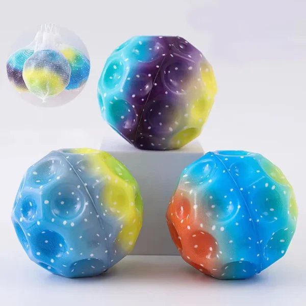 1PC Extreme High Bouncing Ball Space Ball Children Toys Porous Ball Interactive Stress Relief Toy 2