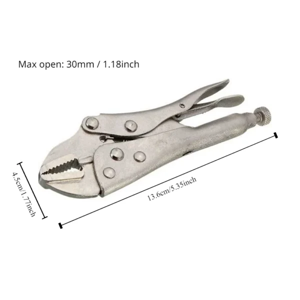 5'' Pro Straight Jaw Lock Locking Mole Plier Vise Vice Grips Pliers Welding Tool 2