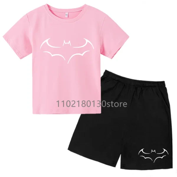 Kids Summer Leisure Letter Print Soft T-shirts+Pants 2pcs Suits 2-13 Years Boys Girls Sports Streetwears Children Clothes Sets 2