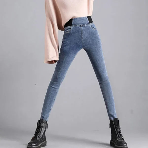 Oversize 26-38 Black Skinny Pencil Jeans Women High Waist Slim Denim Pants Stretch Leggings Vaqueros Casual Pantalones Jean 2024 6