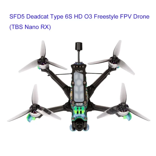 DYS SFD5 Deadcat Type 5 Inch Freestyle FPV Drone 6S HD O3 Carbon Fiber FPV Drone 1