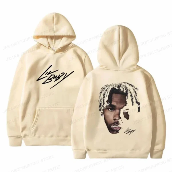 Hip Hop Rapper Lil Baby Hoodies Men Women Fashion Oversized Hoodie Kids Coats Women Sweats Womens Clothing Music Album Tracksuit 3