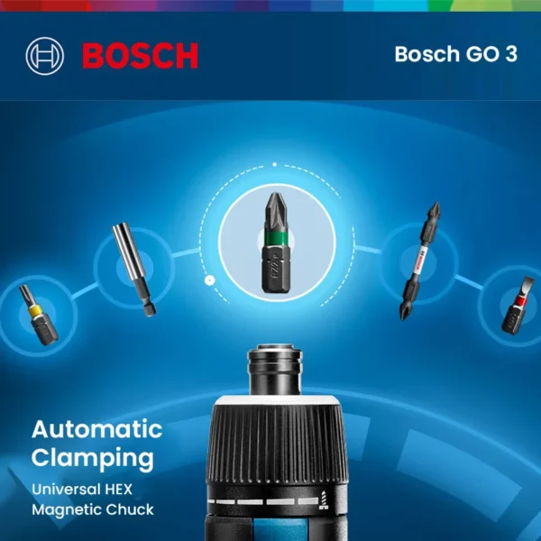 Bosch GO 3 Cordless Screwdriver Professional Electric Screwdriver 3.6V Rechargeable Cordless Drill Power Tool 5