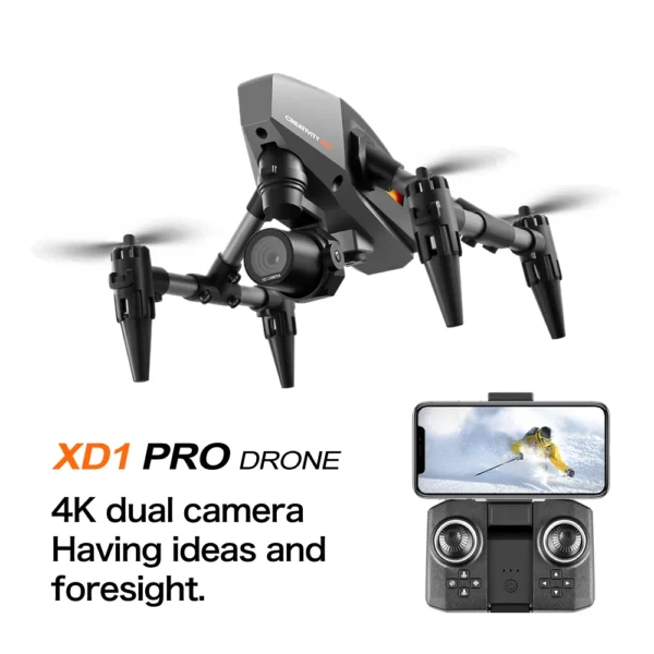 New XD1 Mini Drone 4K Professional 8K Dual Camera 5G WIFI Height Maintaining Four Sides Obstacle Avoidance RC Quadcopter Toys 3