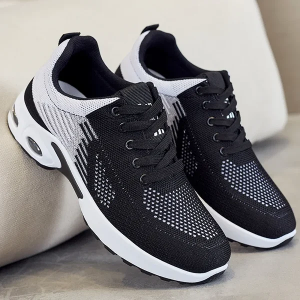 New Running Shoes Ladies Breathable Sneakers Summer Light Mesh Air Cushion Women's Sports Shoes Outdoor Lace Up Training Shoes 6