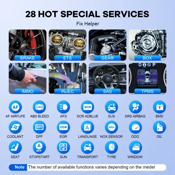 THINKCAR MUCAR VO6 Best Professional Car Diagnostic Tools Full System Automotive Obd2 Scanner OBD Auto Diagnosis 28 Resets Free 5