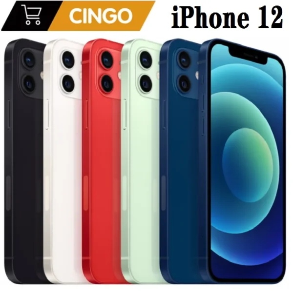 Apple iPhone 12 Face ID 6.1" 4G RAM 64GB/128GB/256GB ROM Unlocked Smartphone OLED Screen A14 Bionic Chip Dual 12MP Cameras 12 2