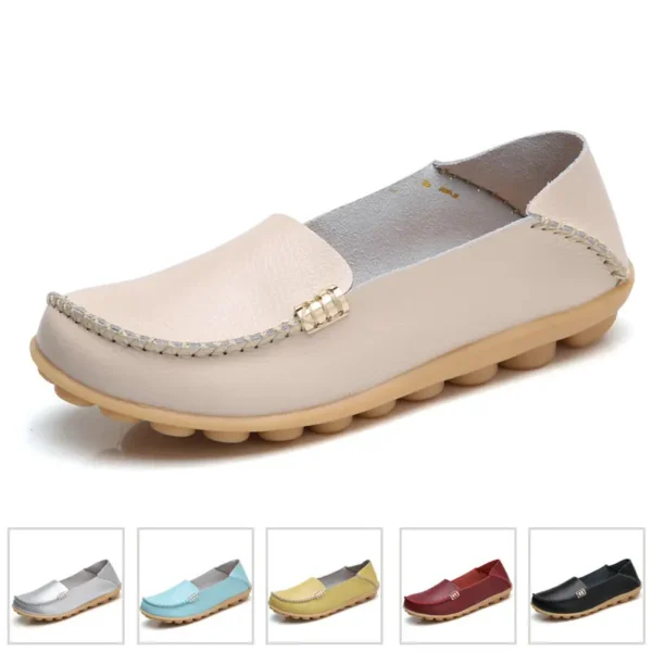 Flat Shoes Women Slip On Shoes For Women's moccasins Genuine Leather Loafers Women Flats Ladies Shoes Plus Size Sapato Feminino 1