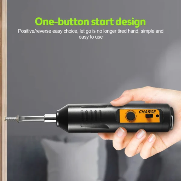 New Cordless Electric Screwdriver Impact Drill USB Rechargeable Mini Screwdriver Electric Drill Professional Repair Power Tools 4