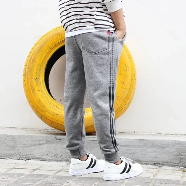 Boy Pants Korean Style Fashion Spring Autumn Cotton Sport Pants Teens Adolescent Sweatpant 10 12 Years Kids Leisure Trousers 4