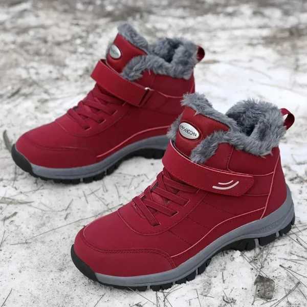 Women Men Ankle Boots Waterproof Warm Snow Boots Women Non-slip Hiking Shoes Men Sneaker Comfortable Couple Shoes Women2024 4