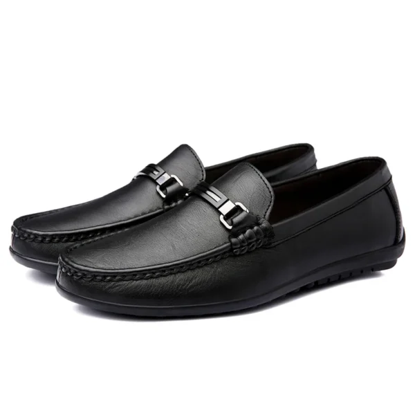 Loafers Men Casual Leather Shoes Slip On Spring Summer Black Brown Fashion Italian Trendy Luxury Designer Brand Loafer 3