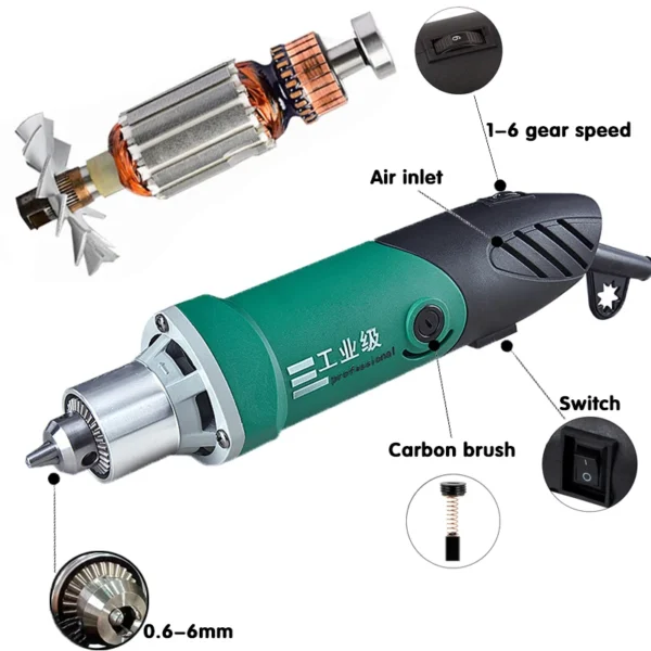 Dremel 260W/480W High-Power Engraver Electric Drill Engraving Rotary Tool Flexible Shaft 6-Position Variable Speed Polishing 4