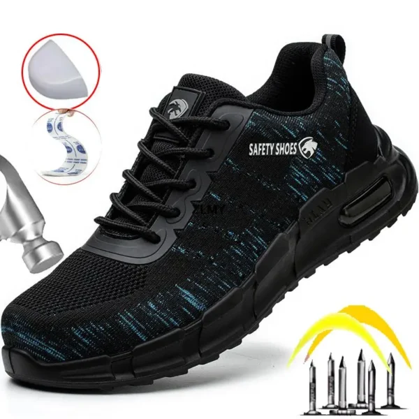 Anti-static Safety Shoes Men Composite Toe Work Safety Boots Without Metal Puncture Proof Work Shoes Man Security Boots Big Size 1