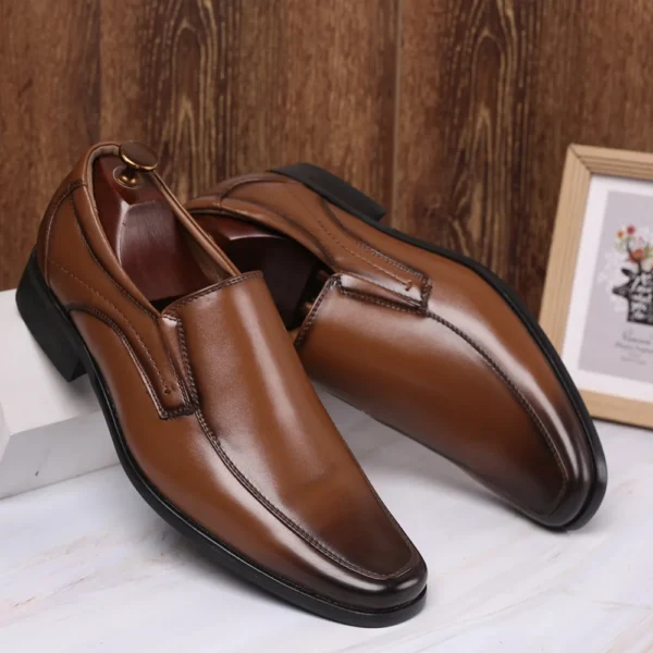 Classic Business Men's Dress Shoes Fashion Elegant Formal Wedding Shoes Men Slip On Office Oxford Shoes For Men 559 4