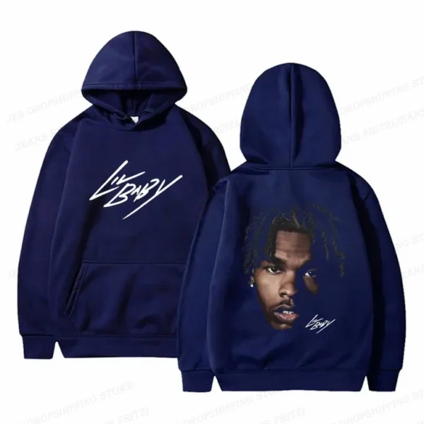 Hip Hop Rapper Lil Baby Hoodies Men Women Fashion Oversized Hoodie Kids Coats Women Sweats Womens Clothing Music Album Tracksuit 4