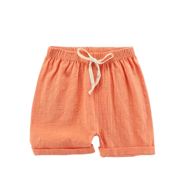 Boys Girls Shorts 2024 Cotton Linen Soft Children's Shorts for Kids Toddler 1 to 2 3 4 5 6 7 8 9 10 11 12 Years Summer Clothing 6