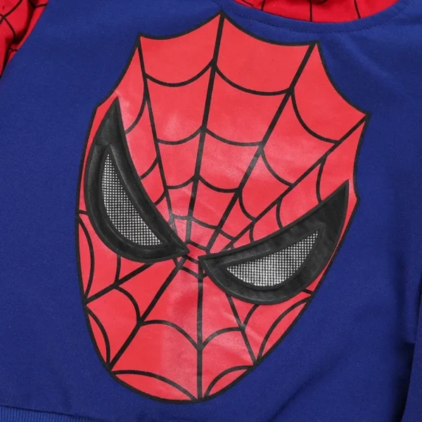 Baby Boys Spiderman Clothing Sets Toddler Cartoon Hoodies Sweatshirt+Pants 2Pcs Tracksuits Children Festival Cosplay Costume 6