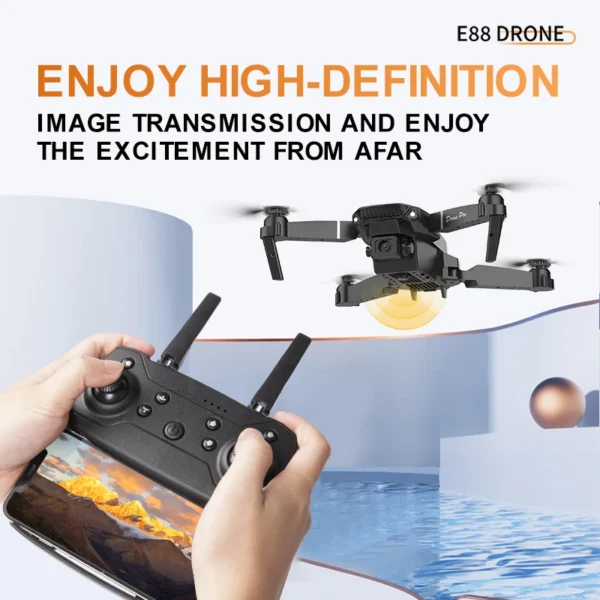 Professional E88Pro Remote Control Drone 4K Wide-angle HD Aerial Camera Foldable RC Helicopter WIFI FPV Quadcopter Toy Gift 3