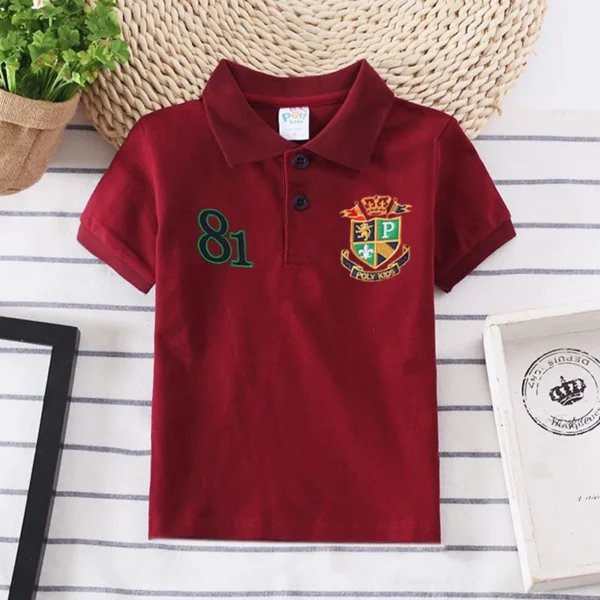 Fashion Boys Polo Shirts Best Quality Baby Boy Sports Shirt Kids Short Sleeve Tops Summer Children Clothes 2 4 6 8 10 12 Years 3