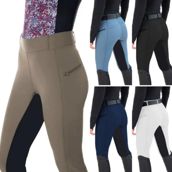 Women's Horse Riding Pants Full-Seat Equestrian Schooling Tights Outdoor Sportswear Knight Equipment Clothes 1