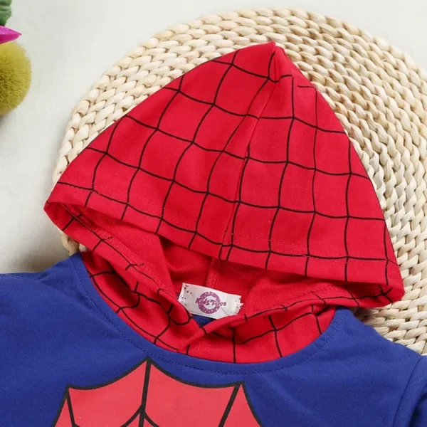 Baby Boys Spiderman Clothing Sets Toddler Cartoon Hoodies Sweatshirt+Pants 2Pcs Tracksuits Children Festival Cosplay Costume 5