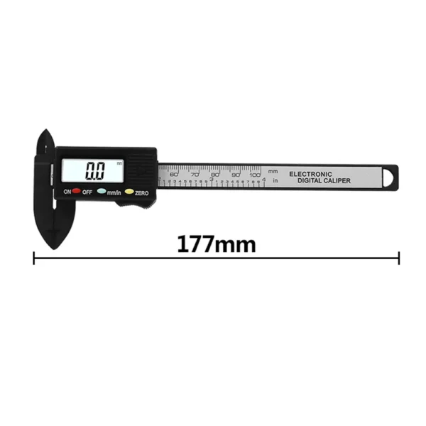 Digital Vernier Caliper 0-100mm LCD Electronic Carbon Fiber Altimeter Micrometer Measuring Tool Vernier Calipers 2