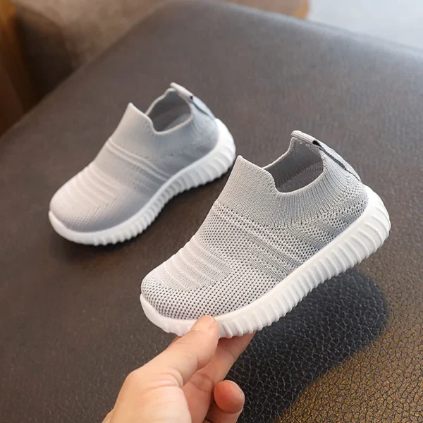 Baby Sneakers 2023 Fashion Children Flat Shoes Infant Kids Baby Girls Boys Solid Stretch Mesh Sport Running Sneakers Shoes 1