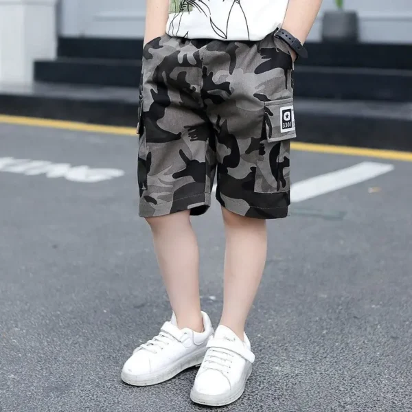 Boys Children Shorts Summer Fashion Kids Pants Clothes Child Boy Casual Shorts Teens Overalls Clothing 4 6 8 10 12 14 Years Boy 3