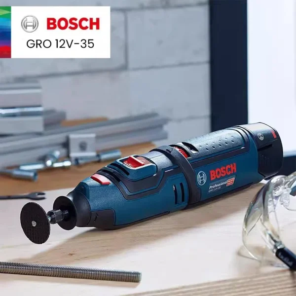 Bosch Cordless Grinder GRO 12V-35 Rechargeable Professional Electric Grinder for Engraving Sanding Polishing Drilling Power Tool 2