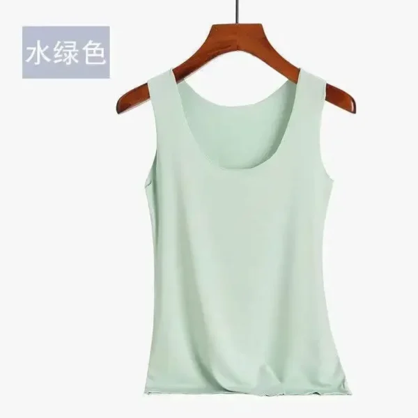 Tank Tops Summer Seamless Ice Silk Vest Women Wear Undershirt Underwear Female Students Korean-Style Slim Strap 6