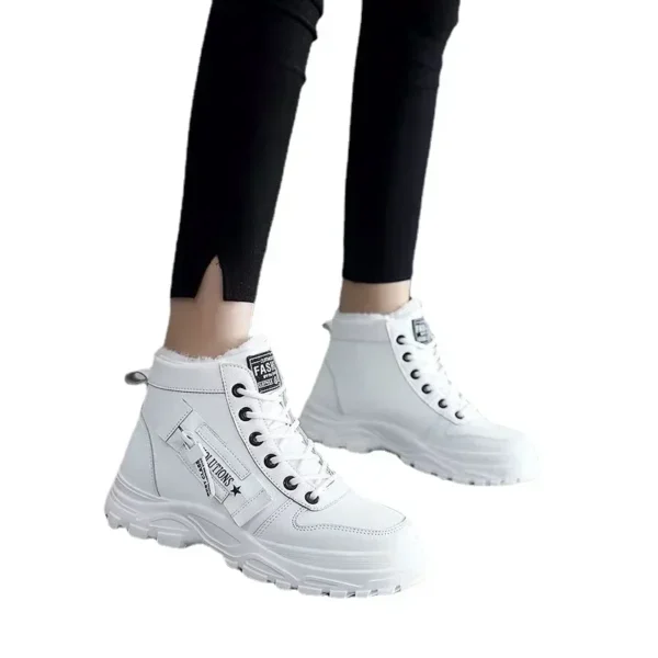 Winter Ladies Shoes 2021 Lace Up Women Sneakers Snow Ankle Boots Waterproof Warm Platform Botas Woman Footwear Botas De Mujer 4