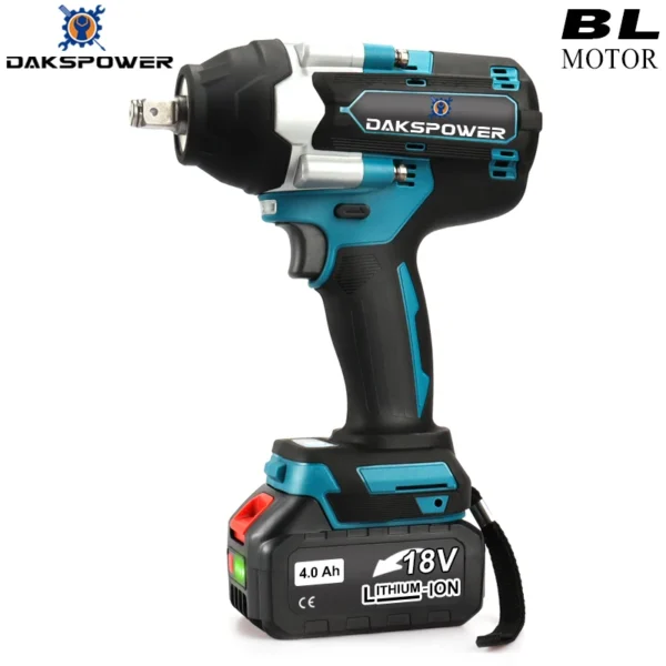 18V Powerful Wireless Battery Impact Wrench 700 N.m Torque Car Tires Professional For Building And Framing Houses Power Tools 1