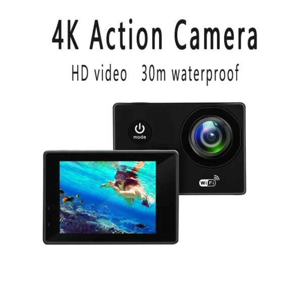 Action Camera Ultra HD 4K/30fps WiFi 2.0-inch 170D Underwater Waterproof Helmet Video Recording Cameras Sport Cam 5