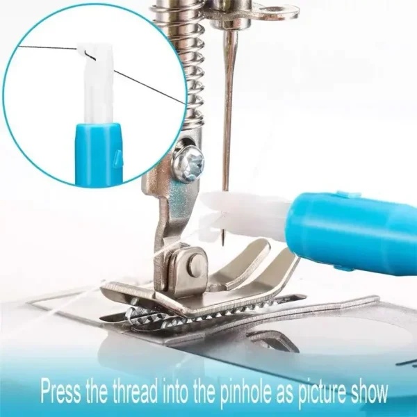 1/2pc Automatic Threader Quick Sewing Threader Needle Changer Hold Sewing Machine Needle Inserter Threader Stitch Insertion Tool 5