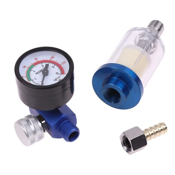 Spray Gun Air Regulator Gauge In-line Oil Water Trap Filter Separator JP/EU/US Adapter Pneumatic Tools For Airbrush 5