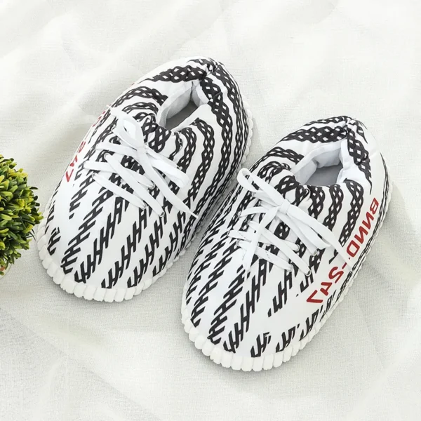 Women Men Slippers Black Coconut Cotton Slippers Winter Spoof Warm Home Cotton Slippers Back To The Future Glowing Cotton Shoes 5