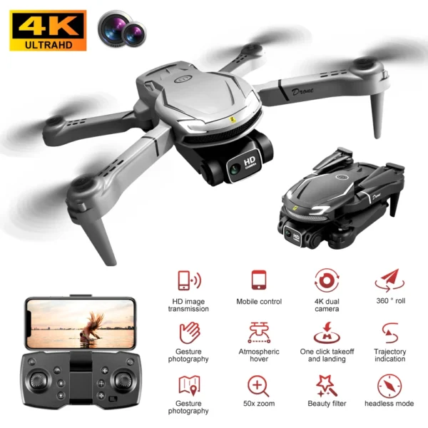 V88 4k drone with video camera professional Auto remote control adult Shooting race rc lens quadcopter  minidron  dji drone 2023 5