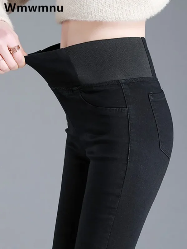 Oversize 26-38 Black Skinny Pencil Jeans Women High Waist Slim Denim Pants Stretch Leggings Vaqueros Casual Pantalones Jean 2024 1