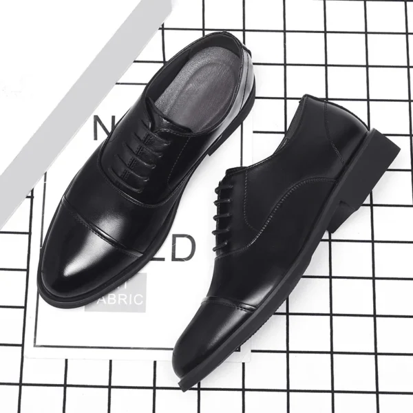 Height Increasing Shoes Men Taller Elevator 6CM Invisible Insole for Daily Men's Heighten Increased Wedding Oxfords Office Male 2