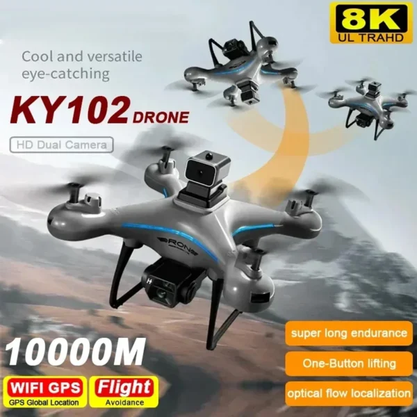 For Xiaomi KY102 Drone 8K Professional HD Dual Camera Aerial Photography 360 Obstacle Avoidance Optical Flow Four-Axis RC Toy 1