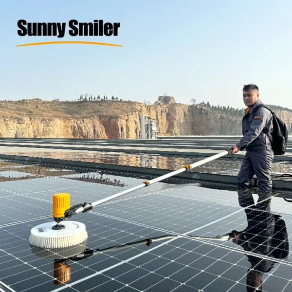 Sunnysmil Solar Cleaning Electric Brush Equipment Panel Clean Machine PV Robot Cleaner Tool 2