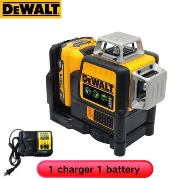 Dewalt DW089LG 3 Sides*360 12 Lines Laser Level Horizontal Green Light tool Meter Outdoor Degree Vertical 12V Lithium Battery 6