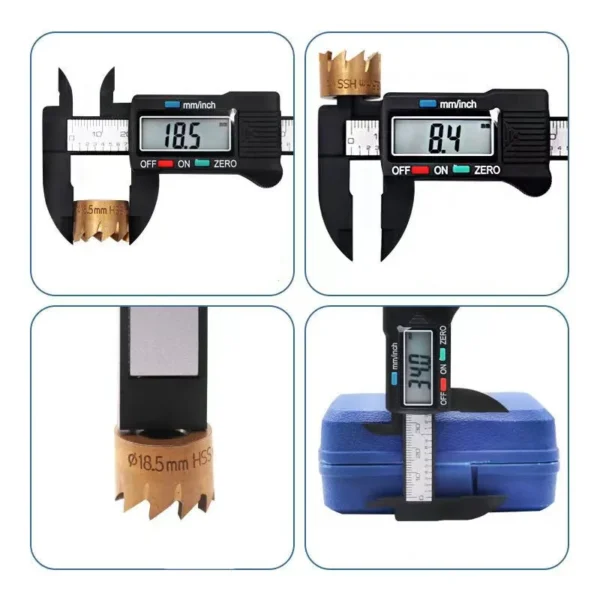 150mm 100mm Electronic Digital Caliper Carbon Fiber Dial Vernier Caliper Gauge Micrometer Measuring Tool Digital Ruler 4