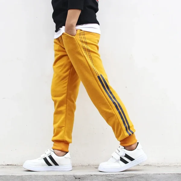 Boy Pants Korean Style Fashion Spring Autumn Cotton Sport Pants Teens Adolescent Sweatpant 10 12 Years Kids Leisure Trousers 2